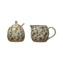 Hand-Painted Stoneware Sugar Pot + Creamer, [product_price]- Greenhouse Home