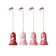 Hand-Painted Wood Bell Ornament Greenhouse Home