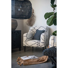 Hand-Woven Cane Pendant Lamp, Black - Greenhouse Home