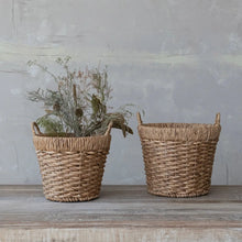 Hand Woven Water Hyacinth Baskets Greenhouse Home