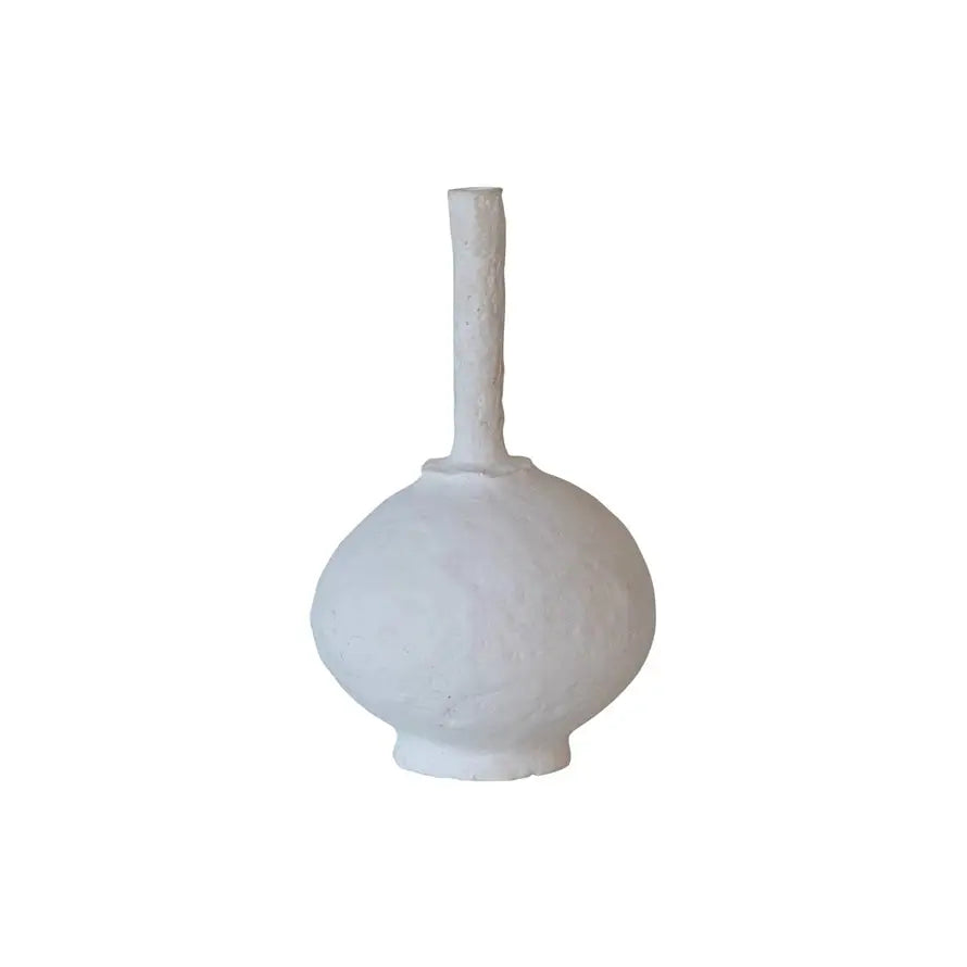 Handmade Paper Mache Taper Holder Accent Decor