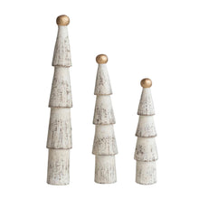 Handmade Paper Mache Trees w/ Gold Ball Top Greenhouse Home