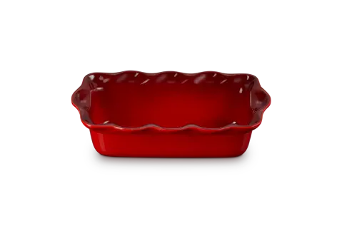 Heritage Fluted Loaf Pan, Cerise Le Creuset