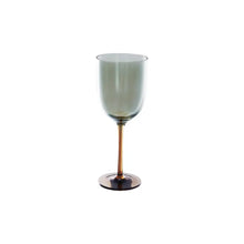 Iridescent Amber + Green Stemmed Wine Glass, 12oz Greenhouse Home