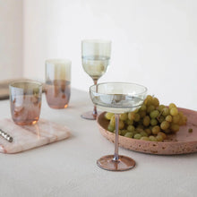 Iridescent Amber + Green Stemmed Wine Glass, 12oz Greenhouse Home