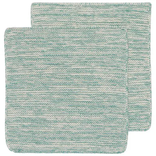 Knit Heirloom Dishcloths, Set of 2 - Greenhouse Home