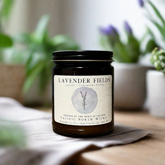 Lavender Fields Candle Pacific North Wicks