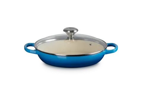 Le Creuset Signature Round Braiser with Glass Lid, 2.25 qt. Le Creuset