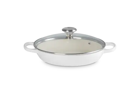 Le Creuset Signature Round Braiser with Glass Lid, 2.25 qt. Le Creuset