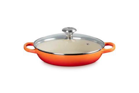 Le Creuset Signature Round Braiser with Glass Lid, 2.25 qt. Le Creuset