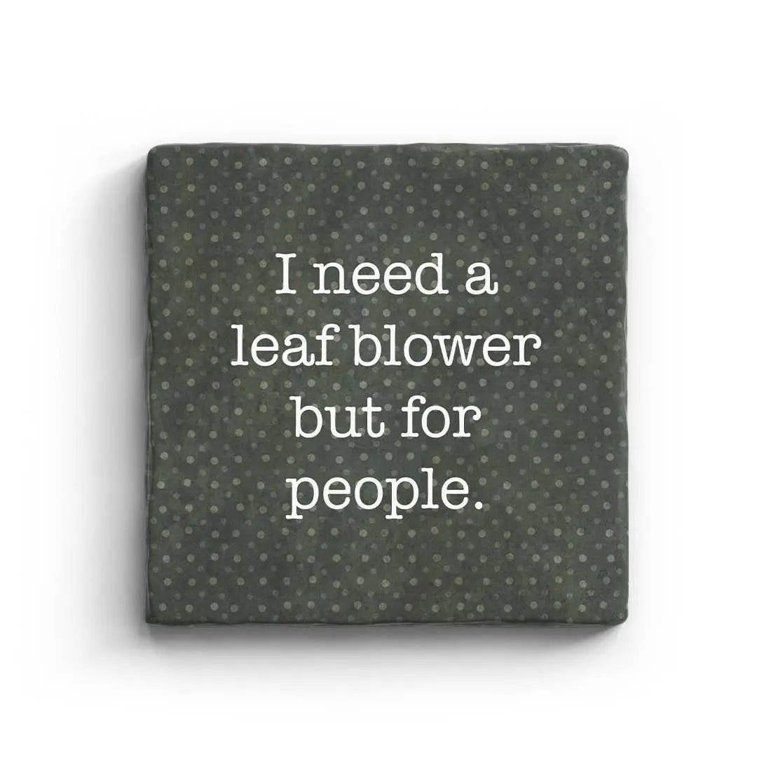 Leaf Blower - Marble Coaster, [product_price]- Greenhouse Home