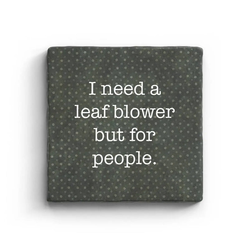 Leaf Blower - Marble Coaster, [product_price]- Greenhouse Home