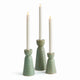 Libbey Taper Holders, Green: Green Napa Home & Garden