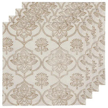 Lotus Block Print Linens - Greenhouse Home