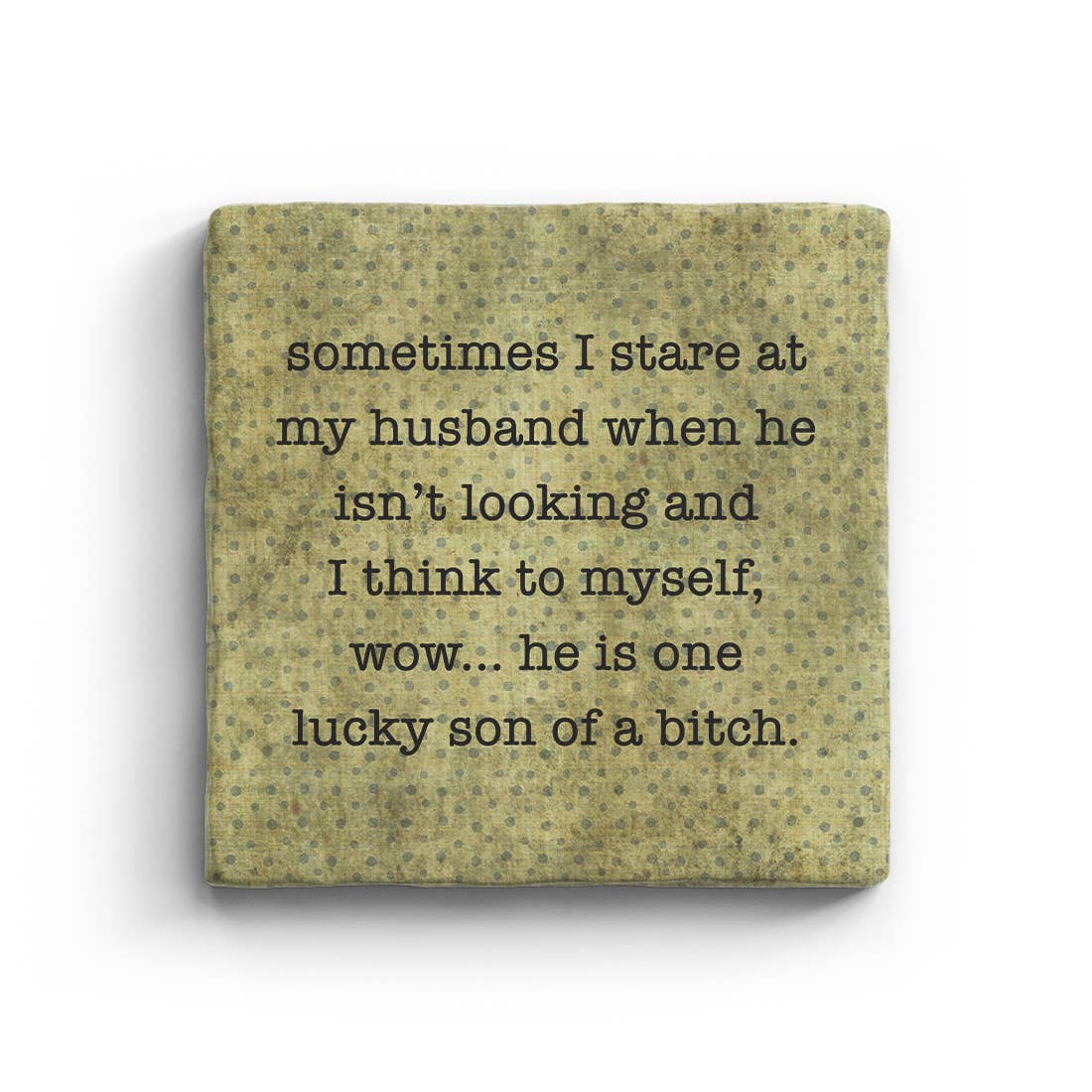 Lucky SOB - Marble Coaster Paisley & Parsley
