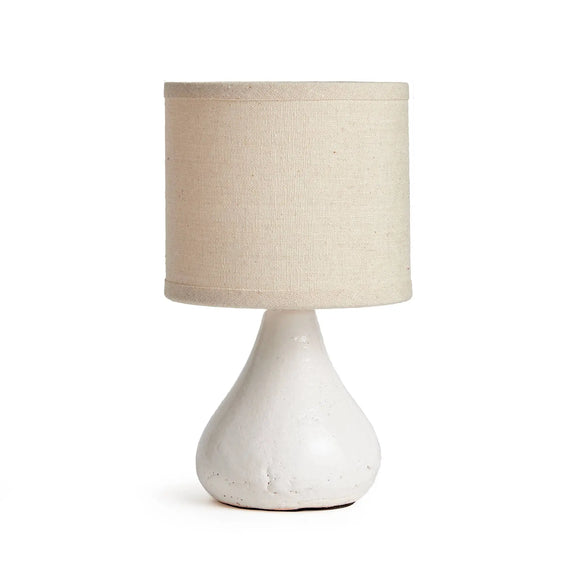 Luka Mini Lamp: White / Ceramic Napa Home & Garden
