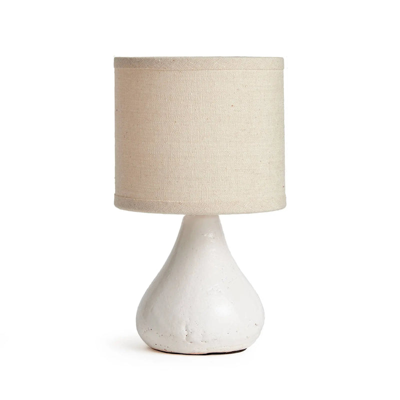 Luka Mini Lamp: White / Ceramic Napa Home & Garden