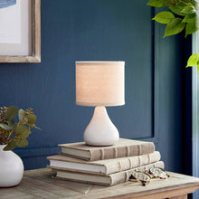 Luka Mini Lamp: White / Ceramic Napa Home & Garden