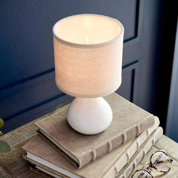 Luka Mini Lamp: White / Ceramic Napa Home & Garden