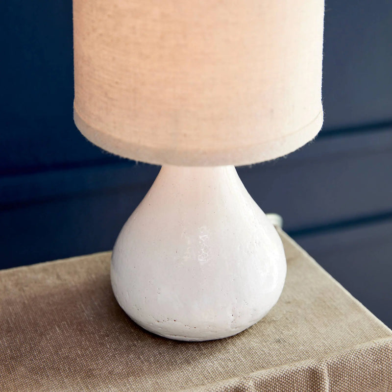 Luka Mini Lamp: White / Ceramic Napa Home & Garden