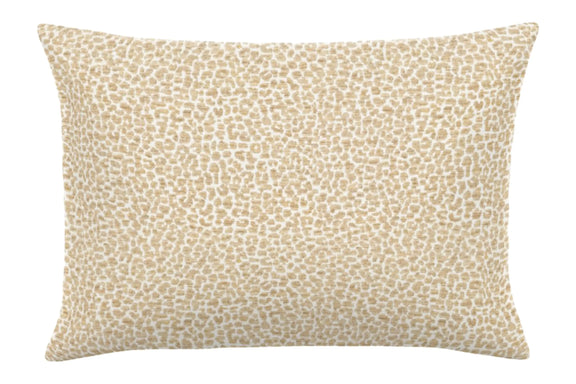 Lumbar Outdoor Pillow, Purr Linen Casual Cushion