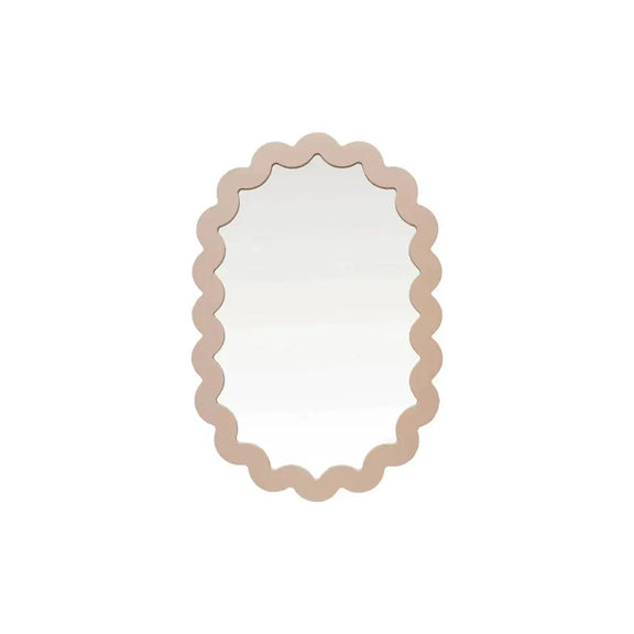 MDF Scalloped Wall Mirror Greenhouse Home
