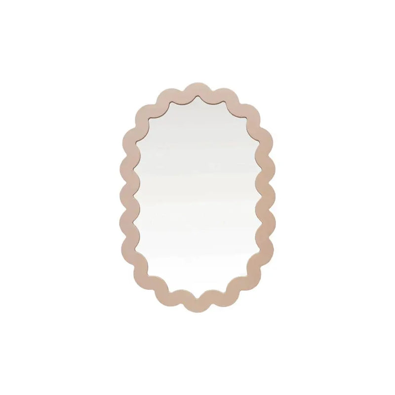 MDF Scalloped Wall Mirror Greenhouse Home