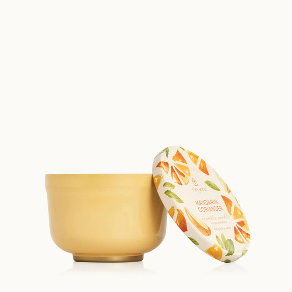 Mandarin Coriander Poured Candle Tin Thymes