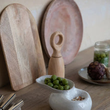 Mango Wood Arched Cheese/Cutting Board, Natural Bloomingville