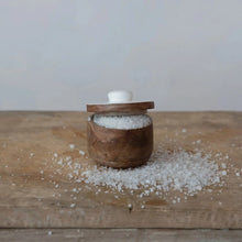 Mango Wood Pinch Pot with Lid Greenhouse Home