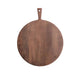Mango Wood Round Cheese/Cutting Board with Handle Greenhouse Home