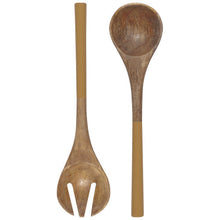 Mango Wood Salad Servers - Greenhouse Home