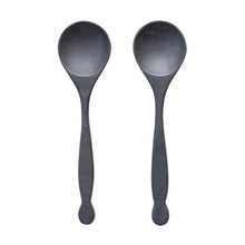 Mango Wood Salad Servers, Black, Set of 2, [product_price]- Greenhouse Home