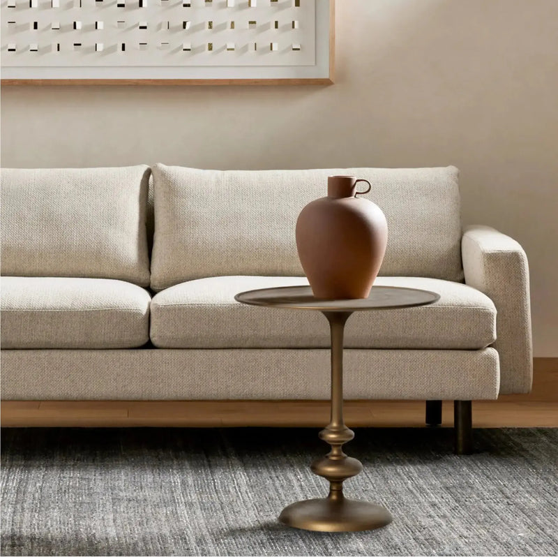 Marlow Matchstick Pedestal Table Four Hands