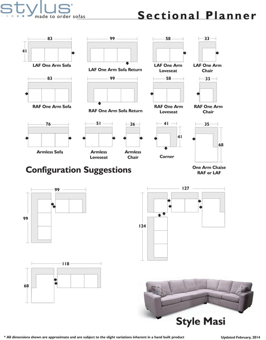 Masi 3 Seat Sofa - Greenhouse Home