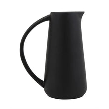 Matte Black Stoneware Pitcher - Greenhouse Home