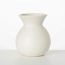 Matte Ivory Hourglass Vase Sullivans
