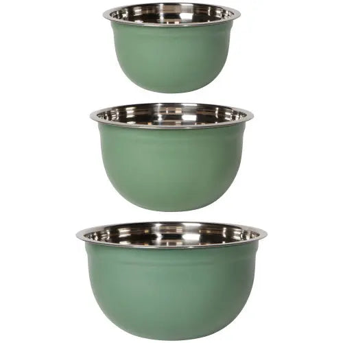Matte Steel Nesting Mixing Bowls, Set of 3 NOW Designs