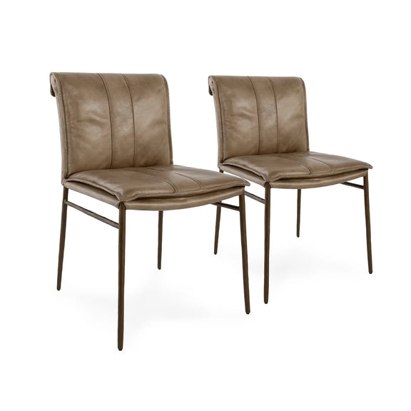 Mayer Leather Dining Chair Classic Home