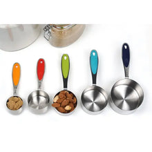 Measuring Cups - Color Handle, Set of 5 Greenhouse Home