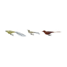 Mercury Glass Bird Clip-on Ornament with Feathers, 3 Styles