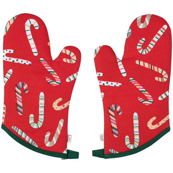 Merry Mints Oven Mitts, Set of 2, [product_price]- Greenhouse Home