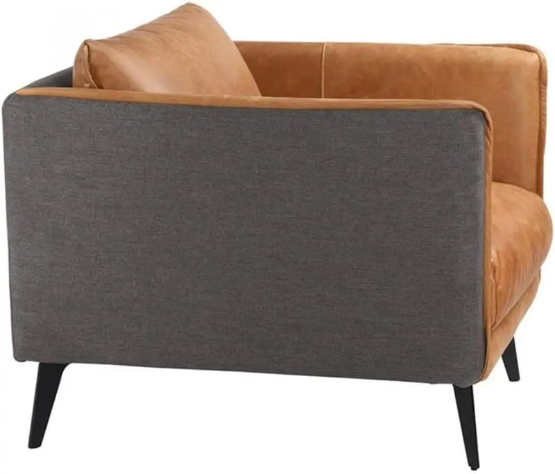 Messina Leather Arm Chair Cognac, [product_price]- Greenhouse Home