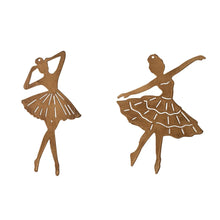 Metal Ballerina Ornament with Cut-Outs, 2 Styles