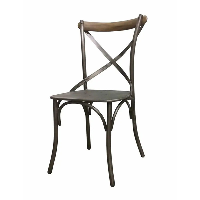 Metal Crossback Chair - Greenhouse Home