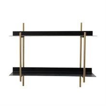 Black + Gold Metal Wall Shelf - Greenhouse Home