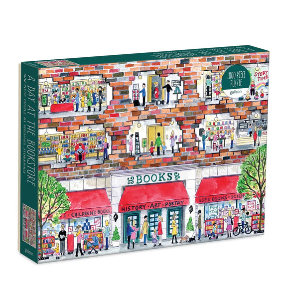 Michael Storrings A Day at the Bookstore 1000 Piece Puzzle Chronicle Books