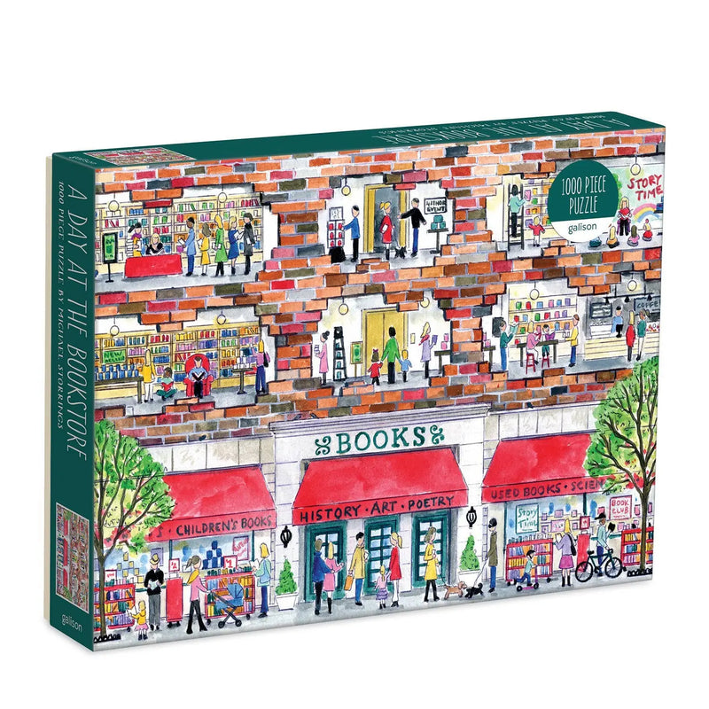 Michael Storrings A Day at the Bookstore 1000 Piece Puzzle Chronicle Books