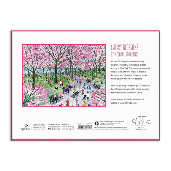 Michael Storrings Cherry Blossoms 1000 Piece Puzzle Chronicle Books