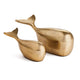 Moby Whale Sculptures Set of 2, Gold Napa Home & Garden